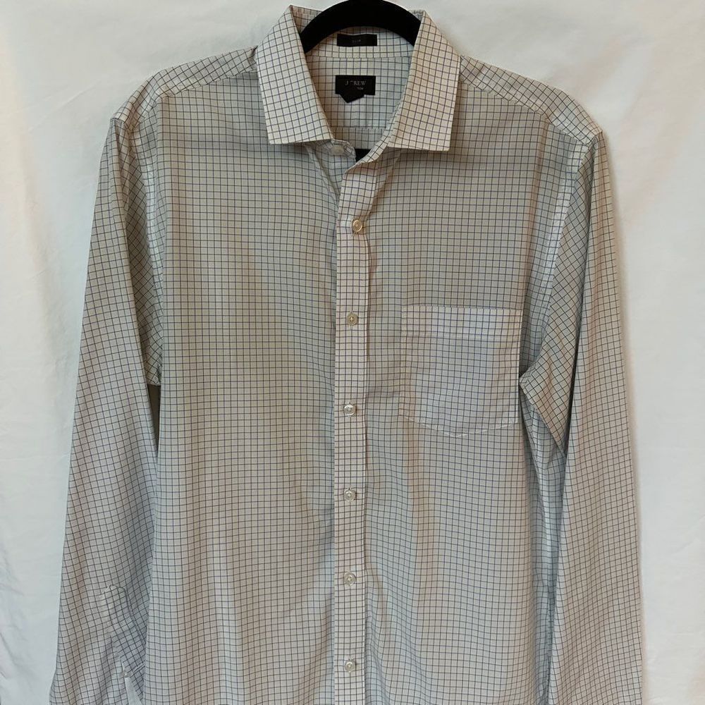 J. Crew Slim Button Up Check Shirt - Medium